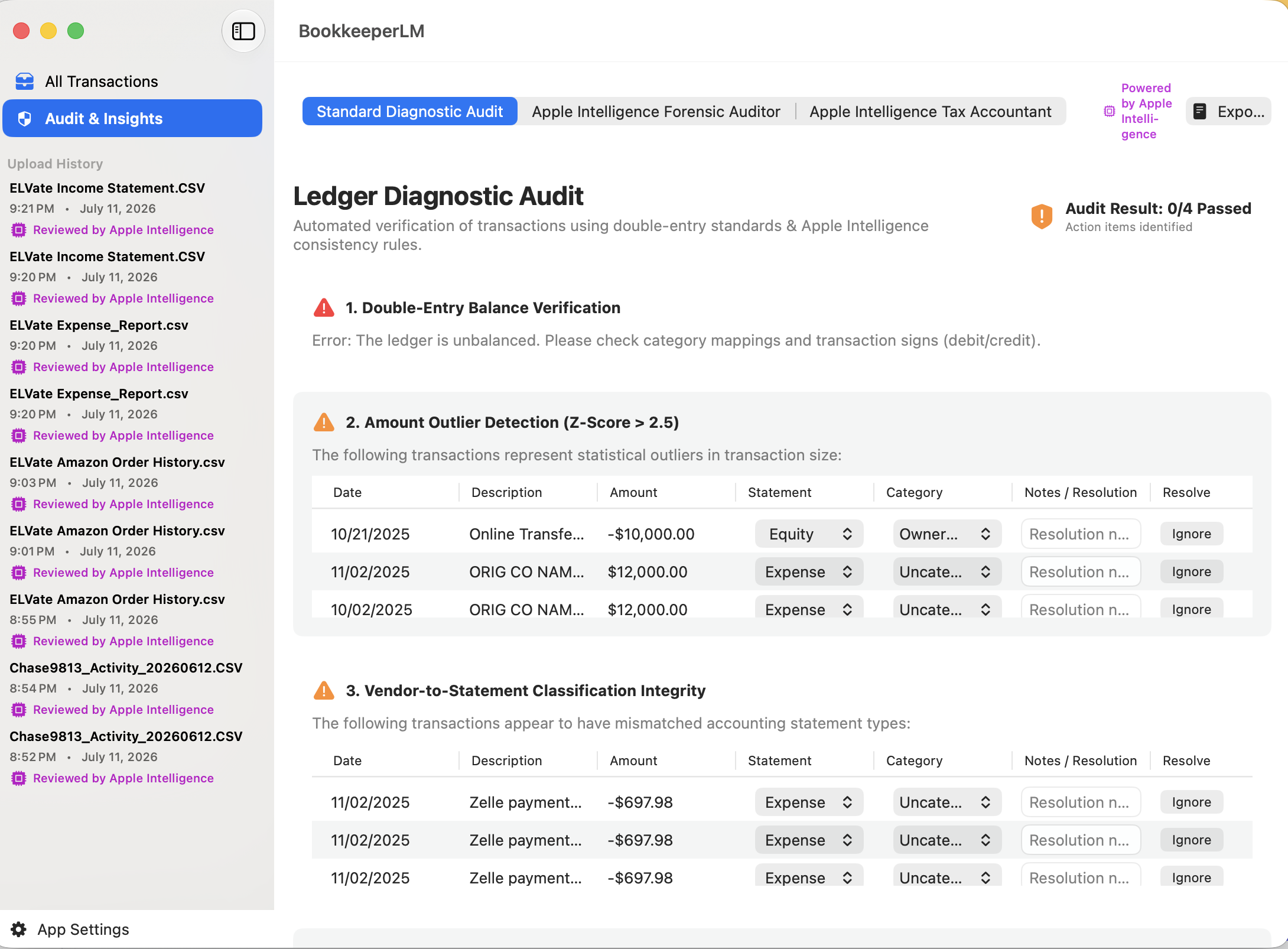 BookKeeperLM Interface Screenshot
